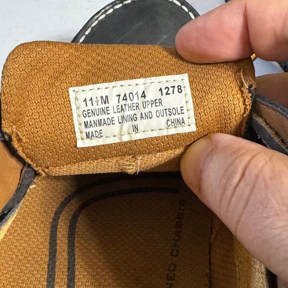 Timberland Mens 11.5M Leather Boat Shoes Smart Comfort Casual Gray‎ main image 7